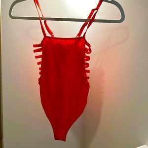 Red bodysuit